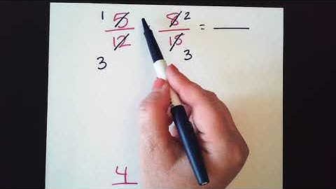 Multiplying Fractions (cross canceling)