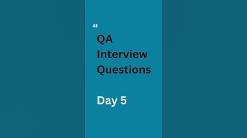 QA Interview Questions   Day 5   Xpath