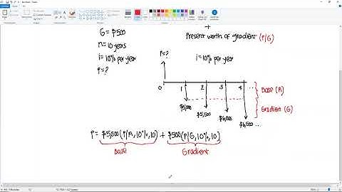 Engineering Economics - Arithmetic Gradients