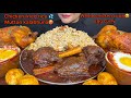ASMR EATING MUTTON KALABHUNA CHICKEN FRIEDRICE WHOLE CHICKEN CURRY EGG CURRY 