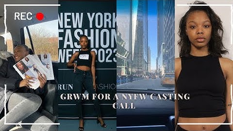 GRWM for my first model casting for NEW YORK FASHION WEEK | amayaadiorr 💋