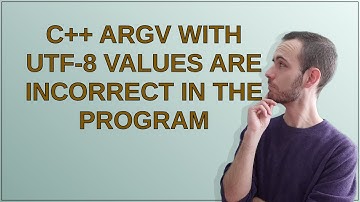 C++ argv with UTF-8 values are incorrect in the program