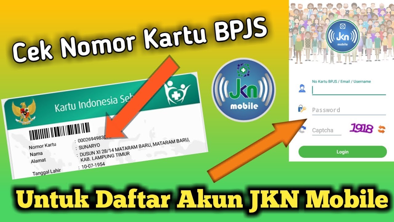 Cara Cek Nomor dan Kartu BPJS Kesehatan Daftar Akun JKN Mobile YouTube