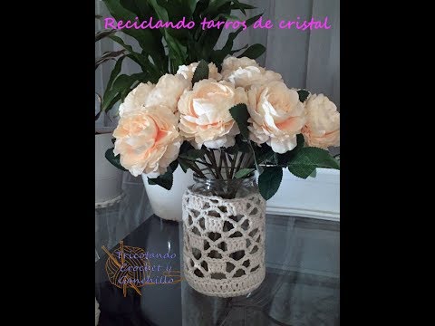 🎬 Video relacionado con tarros forrados de ganchillo