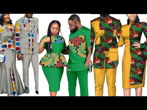Latest African fashion dress styles for couples