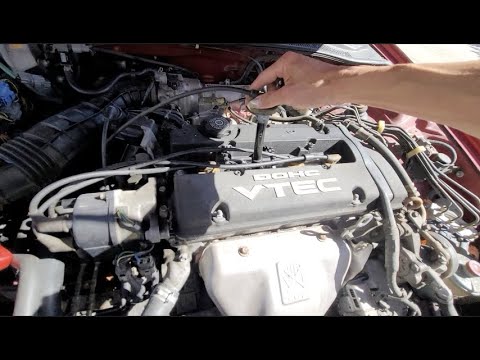 How To Remove & Install New Spark Plug Wires 1997 Honda Prelude SH Model!