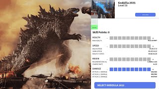 kaiju universe-how strong 50lvl(max dmg) godzilla 2021