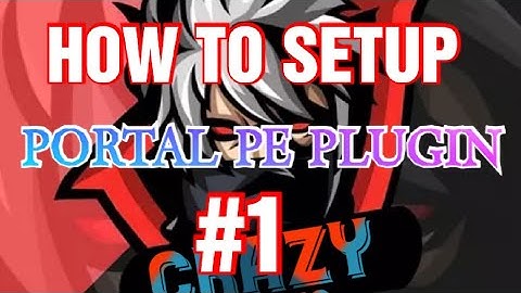 How to setup Portal PE plugin Minecraft pocket edition