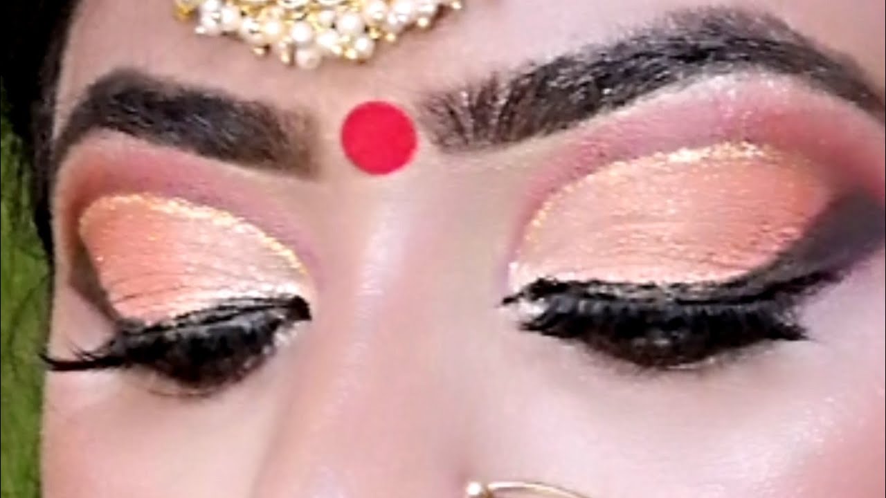 Orange Eye Makeup Makeup With Orange Dress Bridal Eye Makeup