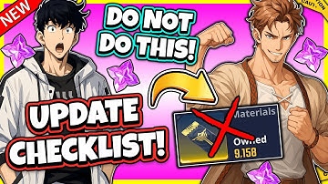 DO NOT DO THIS! UPDATE CHECKLIST! SAVE YOUR SUMMONS! BIG CHANGES COMING! [Solo Leveling: Arise]