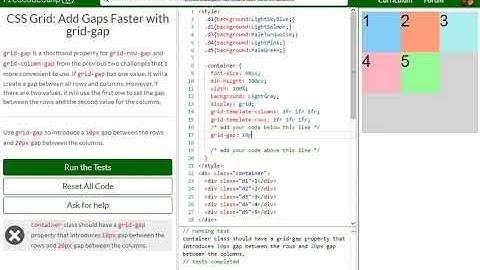 CSS Grid Add Gaps Faster with grid gap free code camp   Dani