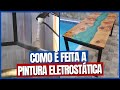 Pintura Eletrostática - Fazendo os pézinhos da River table de forma profissional