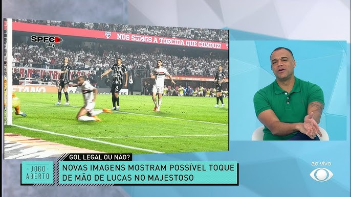 TV do SP mostra gol de Lucas num ângulo em que é possível ver que