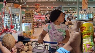 biggest supermarket in curacao  | shopping for small items to make coconut dumpling | last day