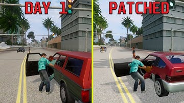 GTA The Trilogy The Definitive Edition Nintendo Switch Day 1 vs Patch 1.02 Framerate Test