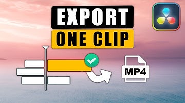 How to EXPORT SINGLE CLIP in Davinci Resolve