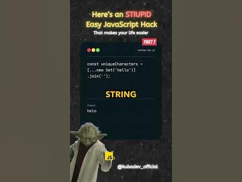 Stupid Easy JavaScript Hack 🤡 - YouTube