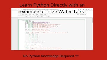 Learn Python with Design of Intze Water Tank (P1) | Nepali