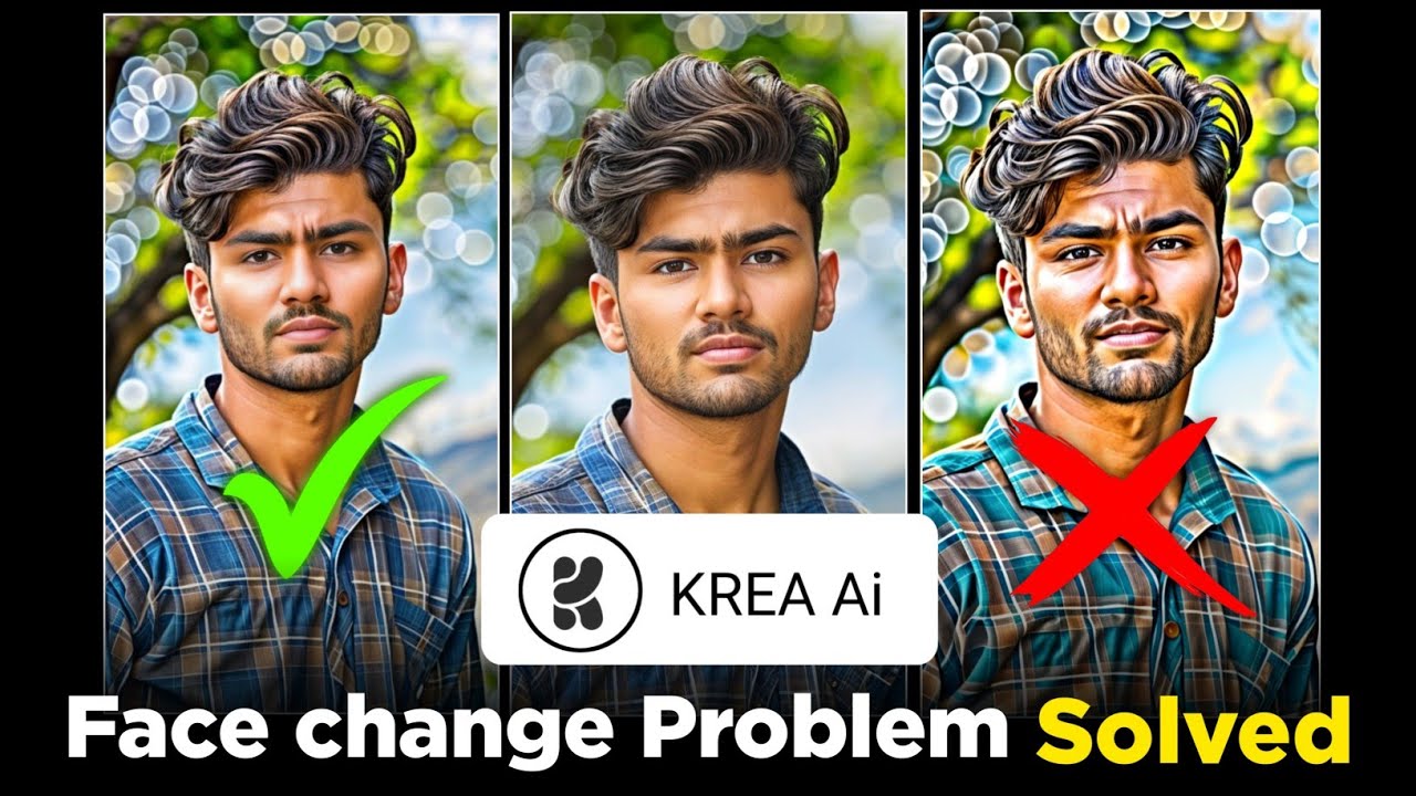 Krea ai face change problem solved | 16k photo editing face change ...