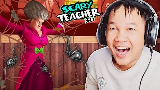 អ្នកគ្រូធីត្រូវបិសាចពីងពាងធ្វើស៊ីគ្រឿងក្នុងហើយ - Scary Teacher 3D New Update Scary Spider