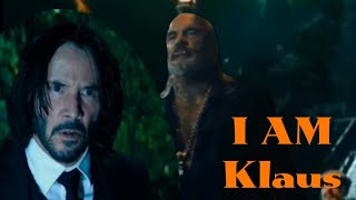 John Wick 4 stairs scene but Klaus shows up (I Am Klaus)