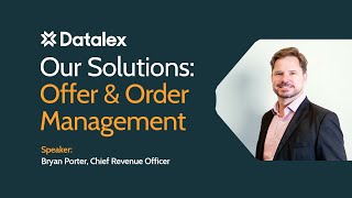 Information Datalex Offer, Order Management and Pricing AI Solutions Update