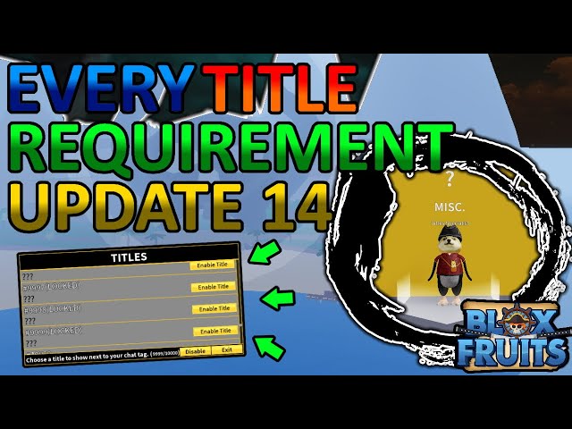 Blox Fruits NEW TITLE Full Guide! (Secret Update) 