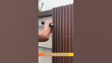 Hướng dẫn thi công lam sóng ngoài trời trang trí hàng rào | Tấm ốp nhựa lam sóng | Lê Hạ Haroma