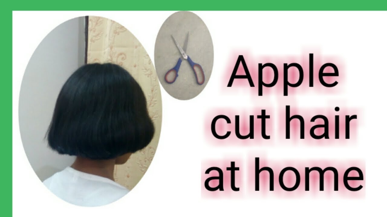 Apple haircut at home short hairstyle little girl Apple haircut at home short hairstyle little girl