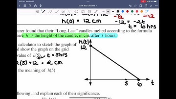 Math 10C Unit 3 Relations and Functions L10: Function Notation and Problem Solving