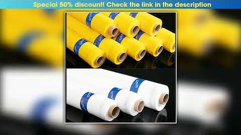 2050 Meters Silk Screen Printing Mesh for Textiles Clothes Glass PCB Screen Printing 16120T White