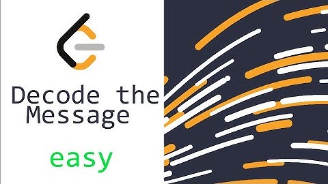 Decode the Message - LeetCode Solution - C++ Hash Table