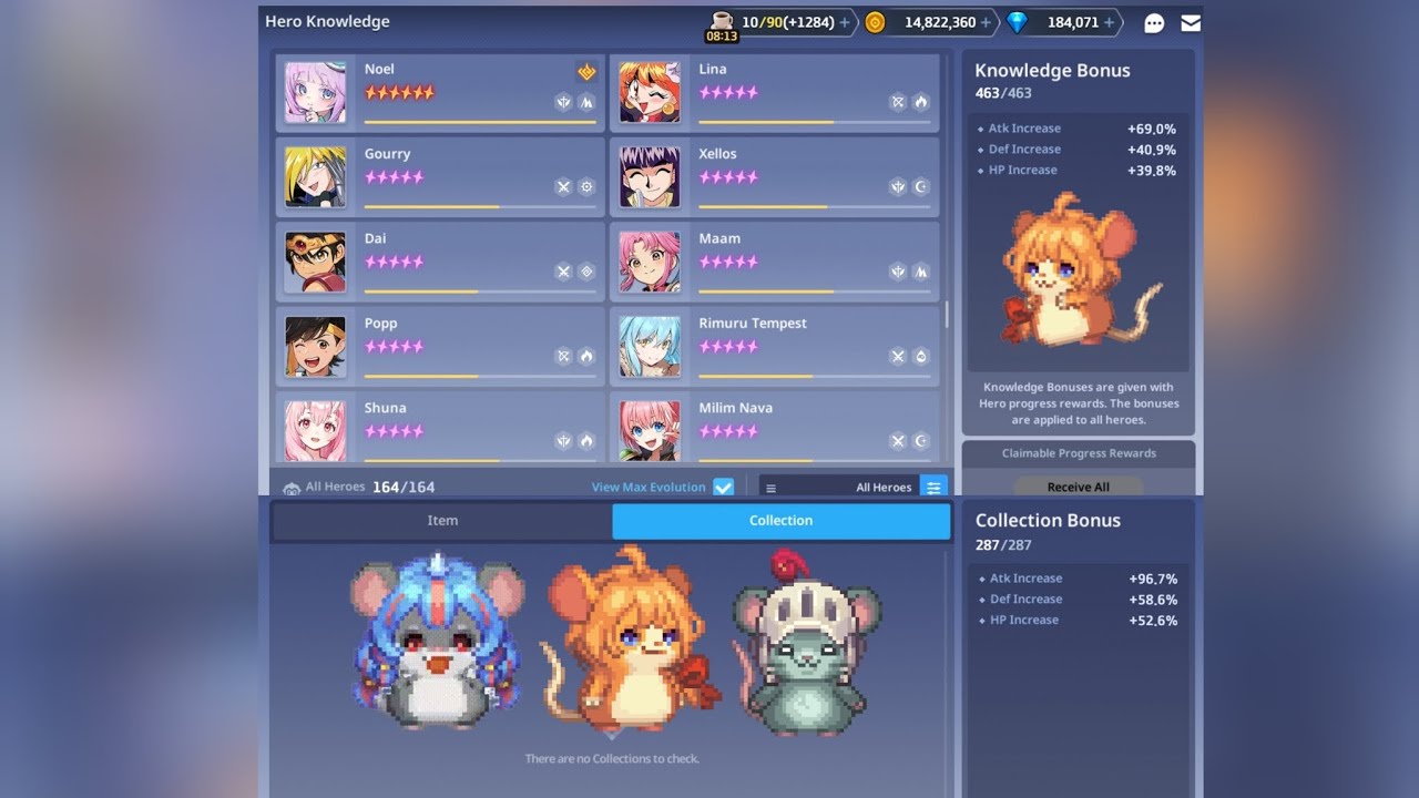 Golden Rat Nari ALL MAX Collection (Include Achievement Badge & Frame ...