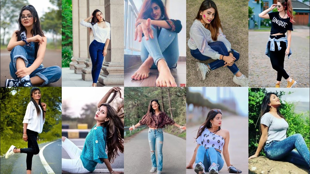 Vertical street fashion portrait of young stylish girl in jeans at urban  background. Stock Photo | Adobe Stock