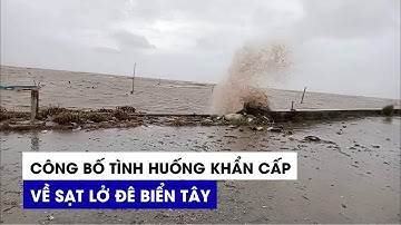 Cà Mau công bố tình huống khẩn cấp về sạt lở đê biển Tây