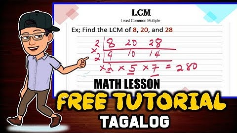 FINDING LCM : FREE TUTORIAL | Review: TAGALOG
