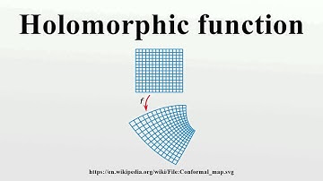 Holomorphic function