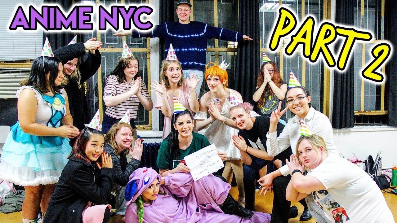 It's Lauren's Party!! + Cosplay Mukbang?! [Anime NYC 2018 Vlog - PART 2]