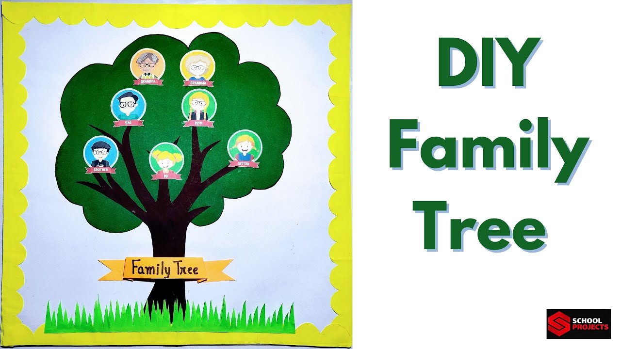 Family tree School Project/How to make your own simple family tree ...