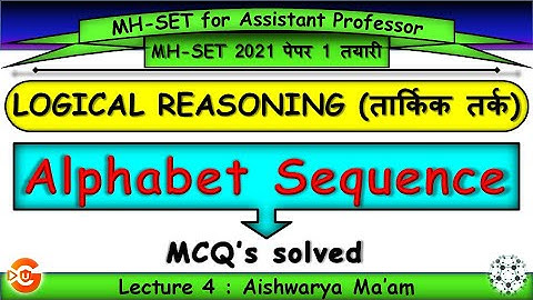 4. MHSET 2021 paper 1 preparation, LOGICAL REASONING, MCQ