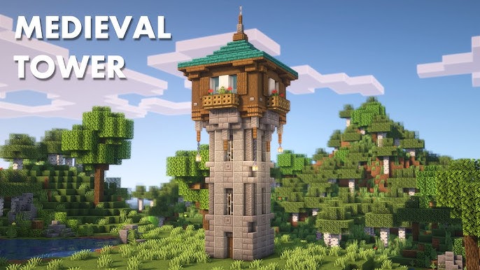 Defense Tower in Minecraft IG: @minecraft.luki7