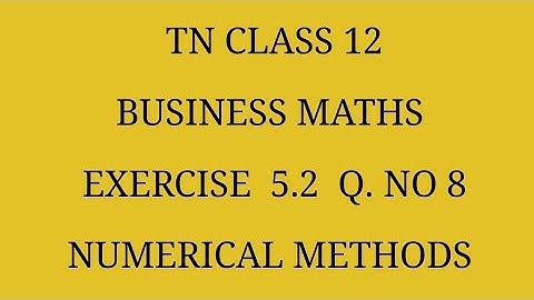 TN 12th Business maths chapter 5 exercise 5.2 question number 8