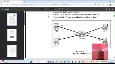 Soal No 1 Langkah ke5 Praktik 2: Virtual Local Area Network (VLAN) Universitas Terbuka