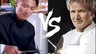 【特別的磨刀技巧！】 謝霆鋒vs Gordon Ramsay | 誰的廚藝更 ...