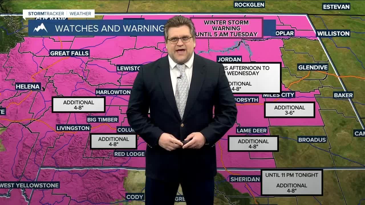 Q2 Billings Area Weather: A winter storm bears down on the area - YouTube