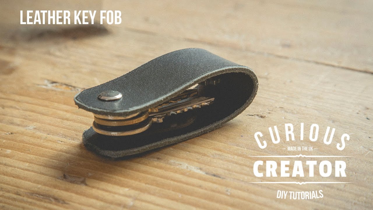 4 Swivel Leather Key Fob - DIY Curious Creator 