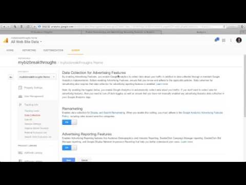 How To Enable Remarketing & Advertising Reporting Features in Analytics