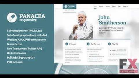 Preview Panacea Responsive Parallax Site Template