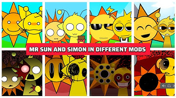 Incredibox Sprunki but ONLY MR SUN AND SIMON in ALL Different Mods #part1 #warmzonegamerzx