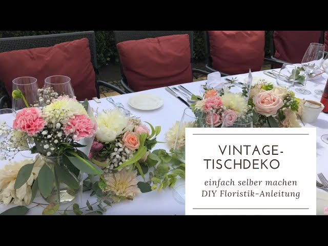 SOMMERLICHE TISCHDEKO Bltenschlange mit Eucalyptus DIY - YouTube